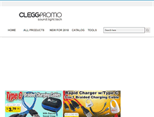 Tablet Screenshot of cleggpromo.com